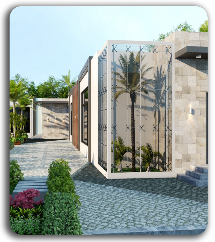 مجمع سكني حديث من تنفيذ معهد الهذلي للاستشارات الهندسية بتصميم معاصر وجودة عالية في البناء والتخطيط العمراني